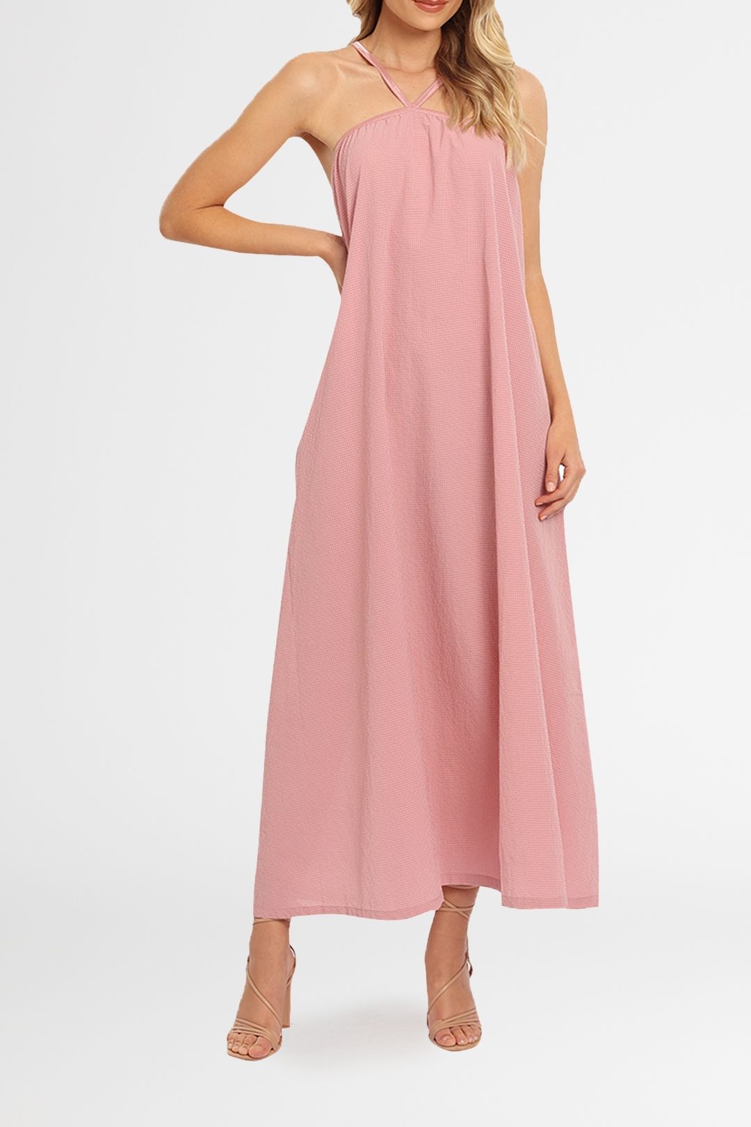 open lace back dress Striped Spanish Dress - Matching Bow Bonnet