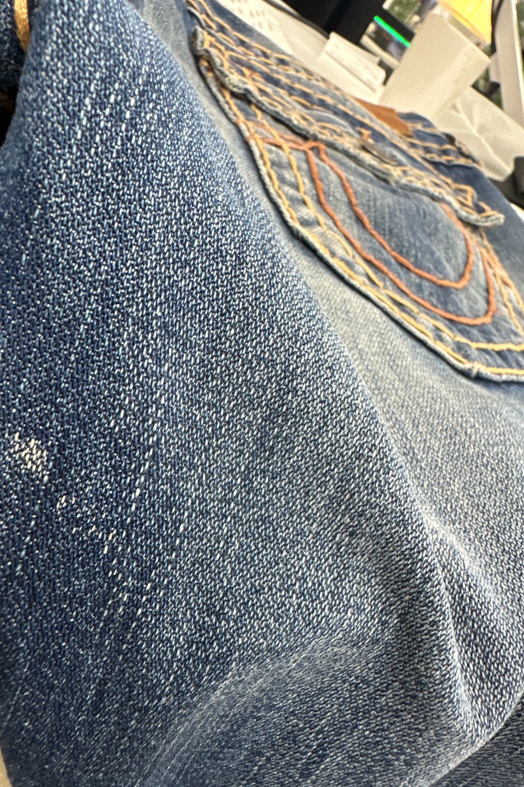 True Religion Blue Ricky Relaxed Fit Jeans