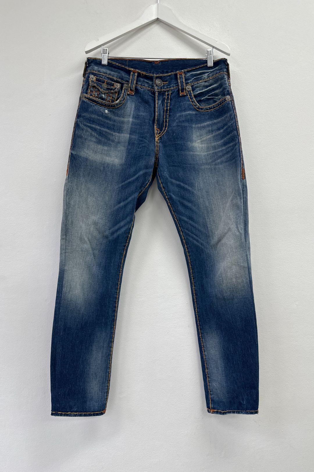 True Religion Blue Ricky Relaxed Fit Jeans