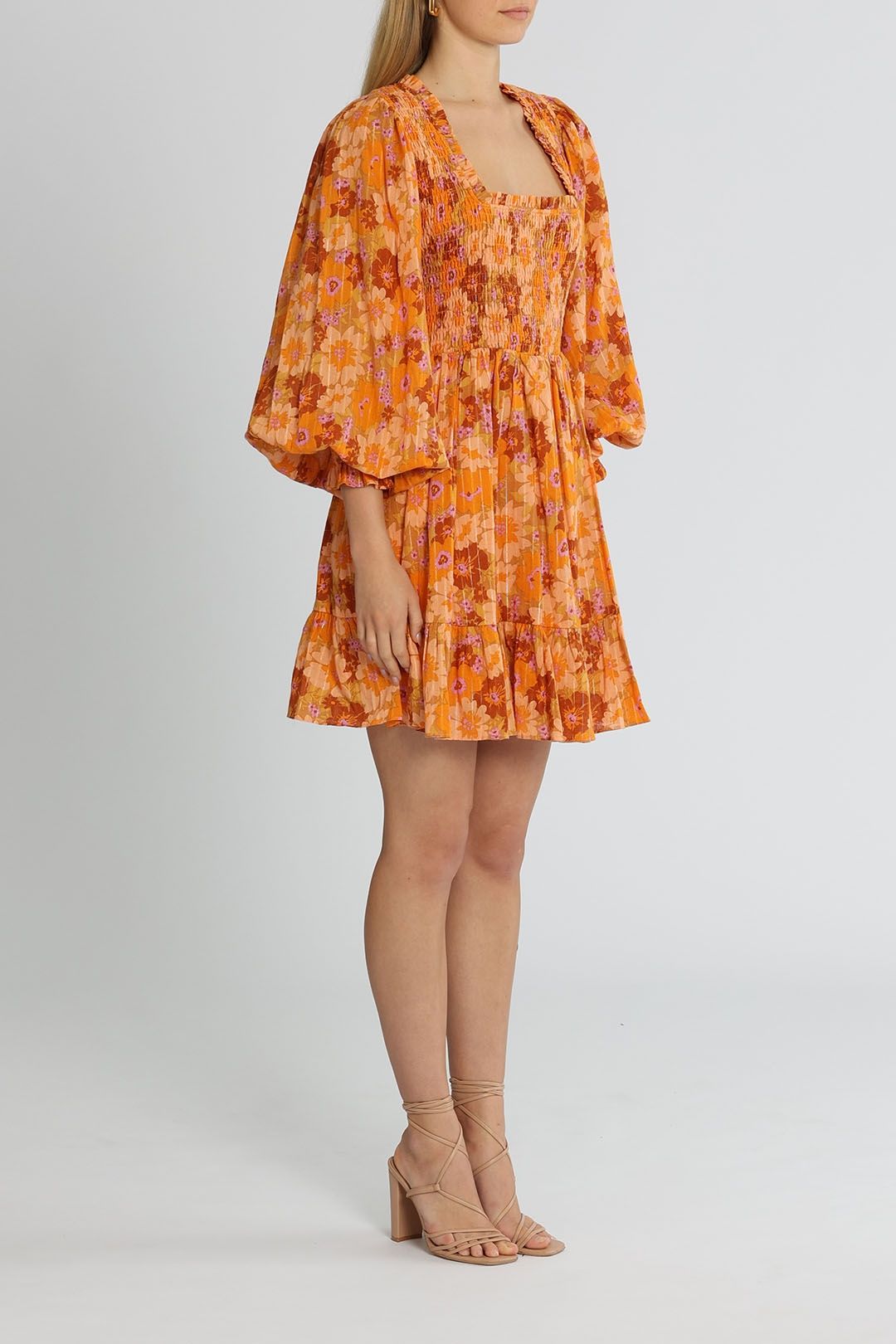 knee length dresses for ladies Karina Mini Dress in Ice Yellow