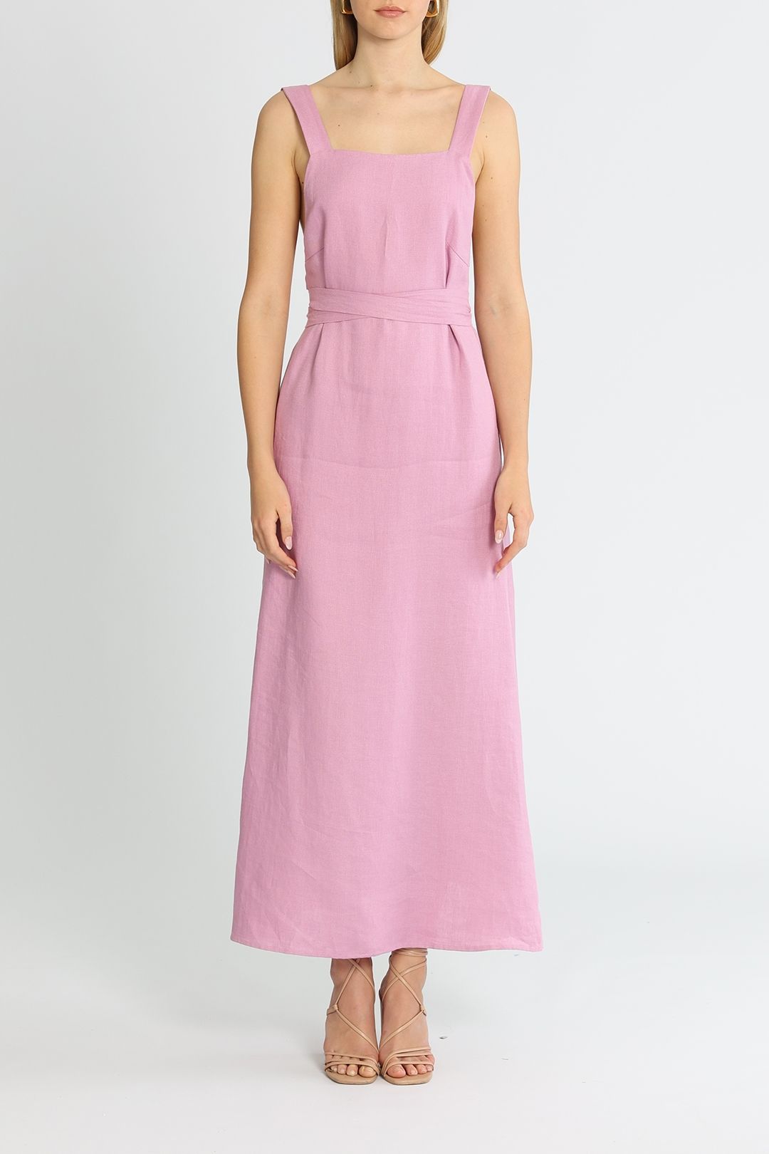 Bondi Born Mustique Linen Dress Wrap Belt