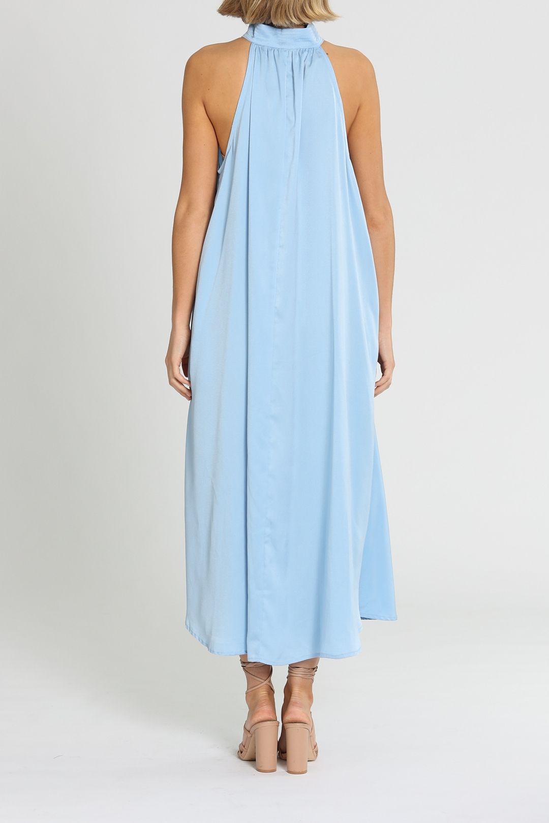 Brave And True Rendezvous High Neck Midi Dress Relaxed