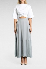 Brave and True Soul Skirt Pewter Silky