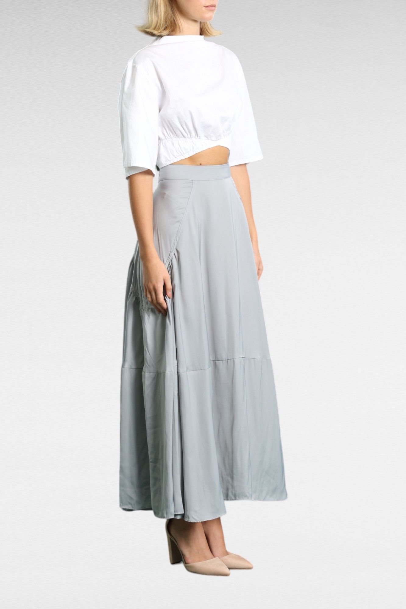 Brave and True Soul Skirt Pewter Silky