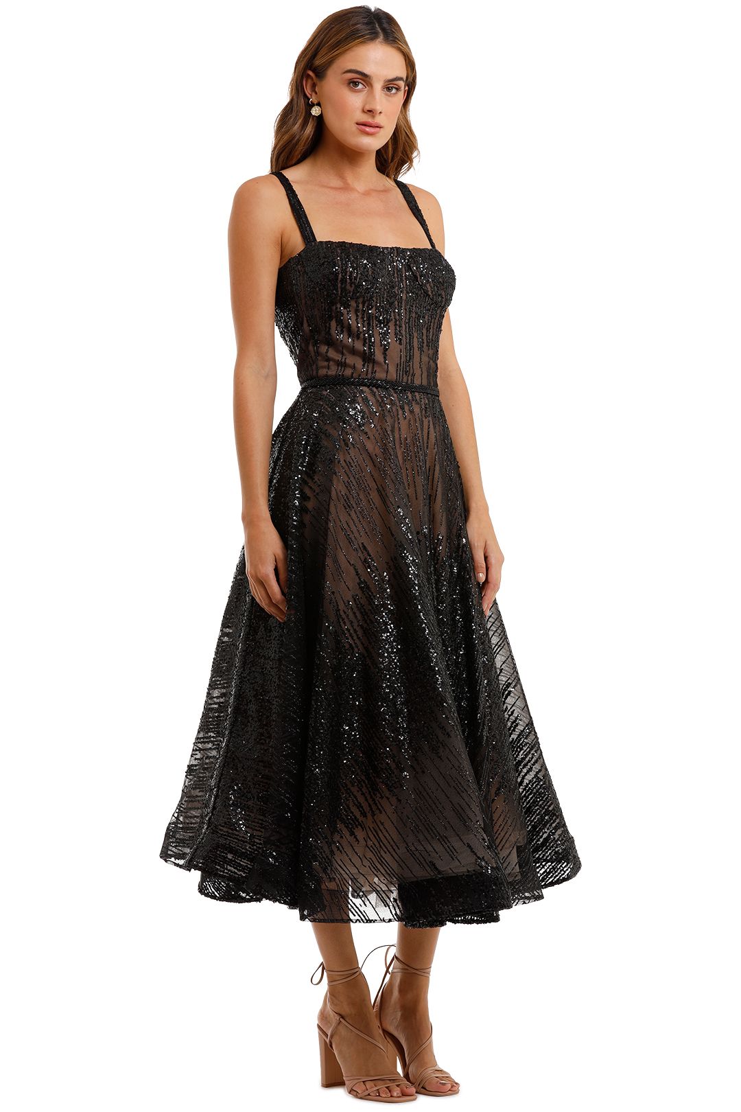 Hire Mademoiselle Noir Dress Bronx and Banco GlamCorner