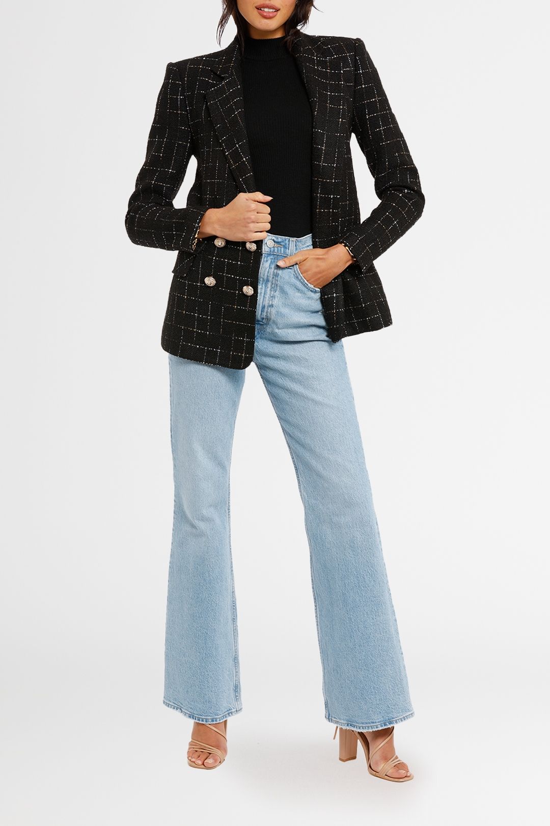 Bronx and Banco Twiggy Noir Blazer Black