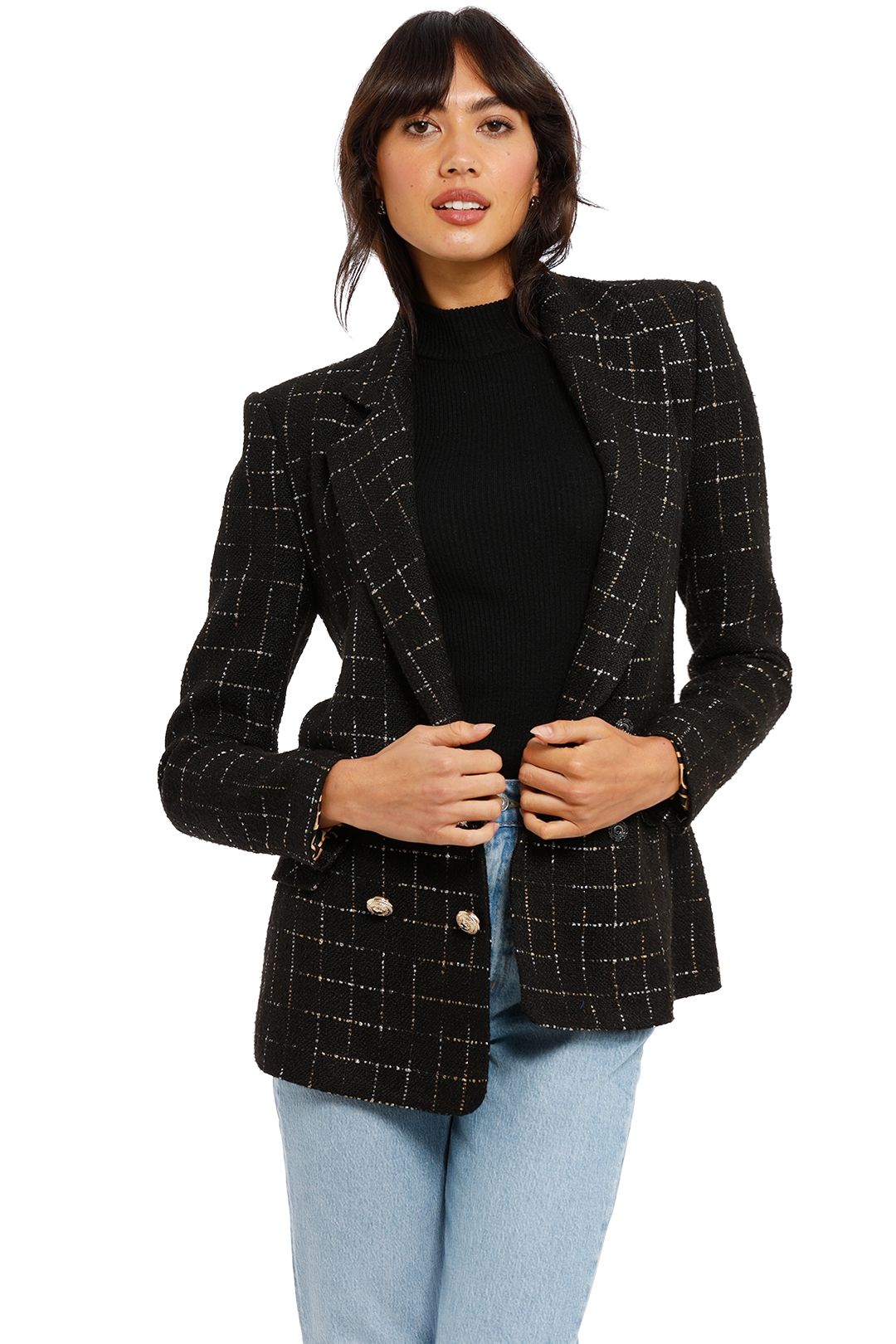 Twiggy tweed jacket set Twiggy tweed jacket set Hire Twiggy Noir