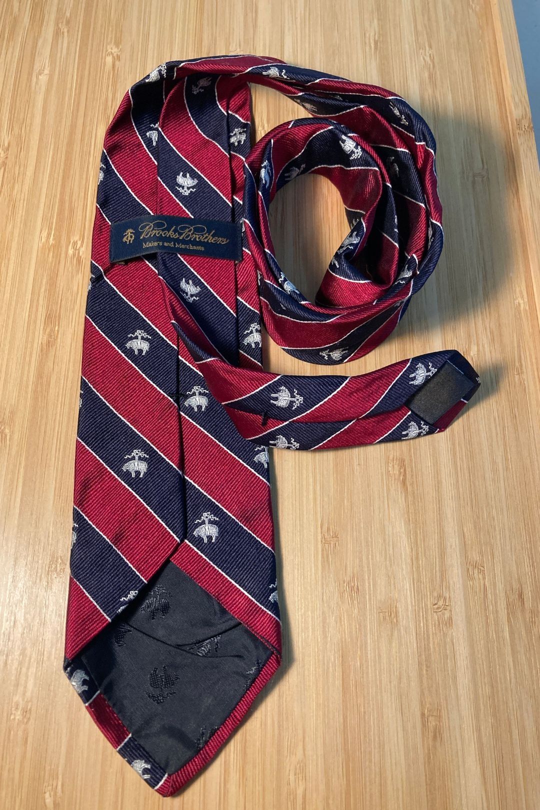 Buy Classic Logo Preppy Silk Tie | Brooks Brothers | GlamCorner