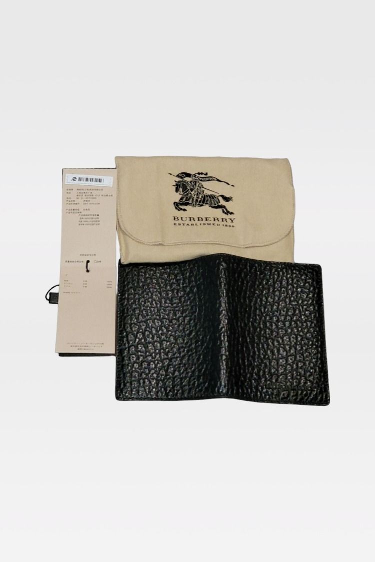 Black Leather Passport Cover