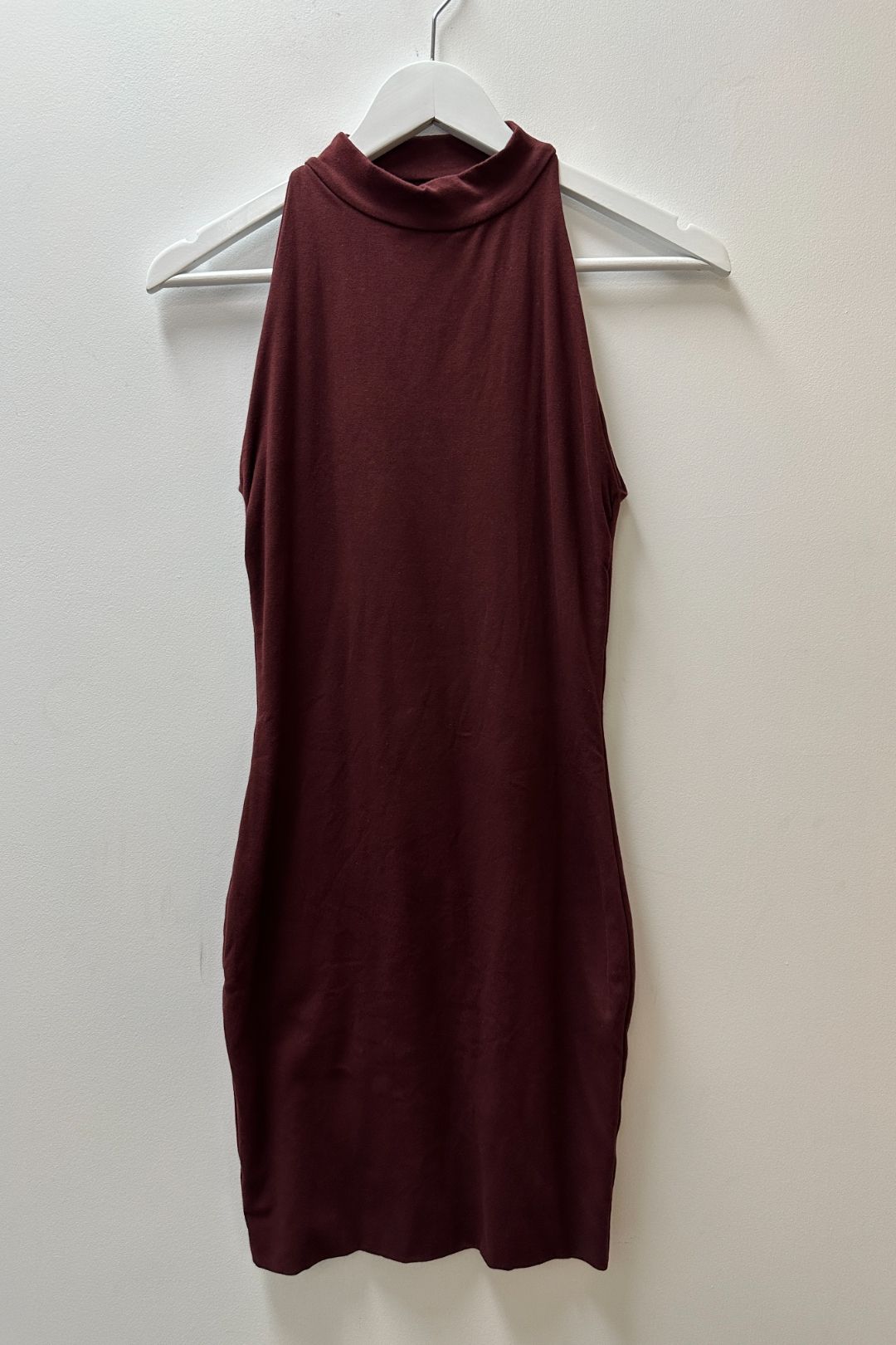 Kookai Burgundy Bodycon Mini Dress
