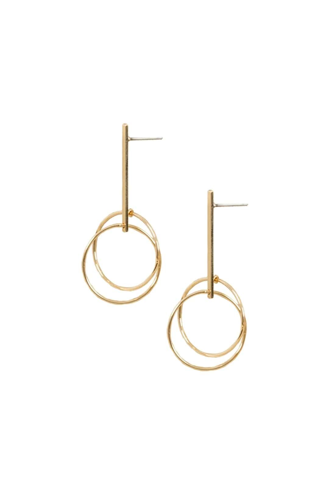 Axis Rod Drop Stud Earrings by Adorne, available for purchase