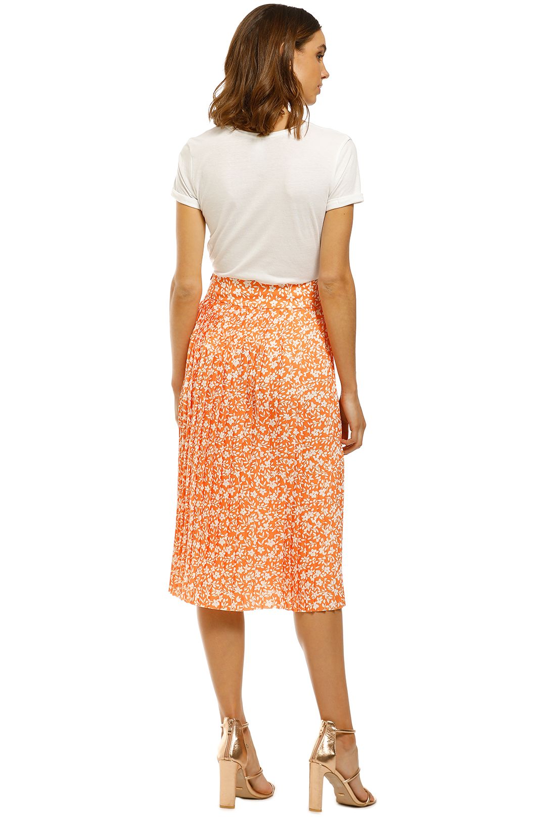 Johnny was leopard outlet midi skirt