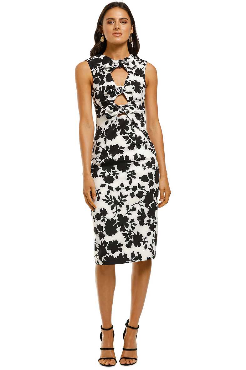 Hire Introspect Ripple Midi Dress | AJE | GlamCorner