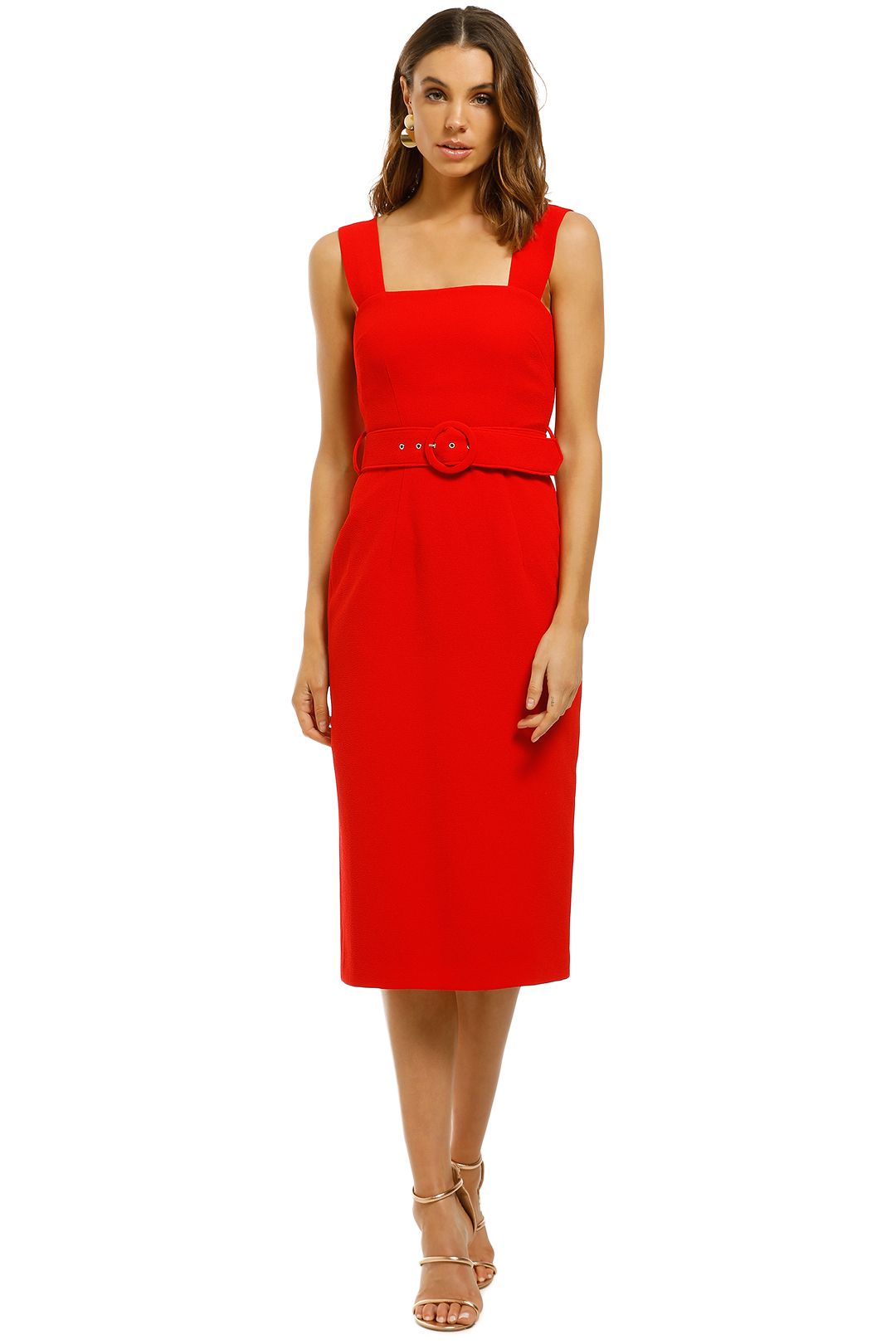 By-Johnny-Rose-Belted-Shift-Midi-Dress-Front