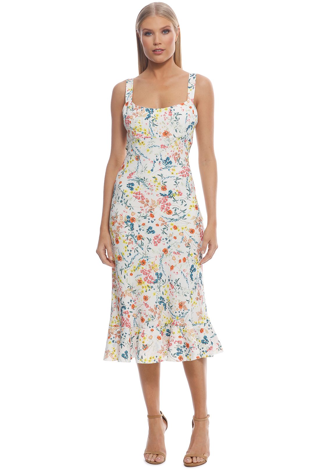 By johnny outlet ditsy frill dress