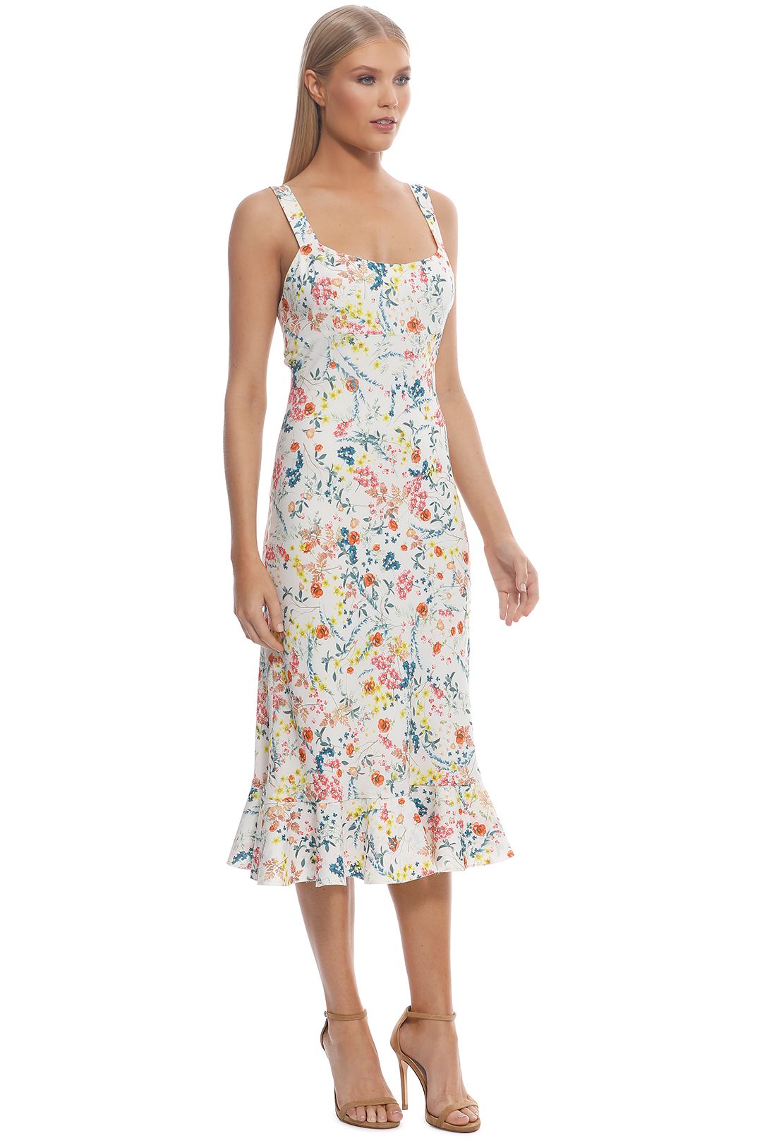 By johnny outlet ditsy frill dress