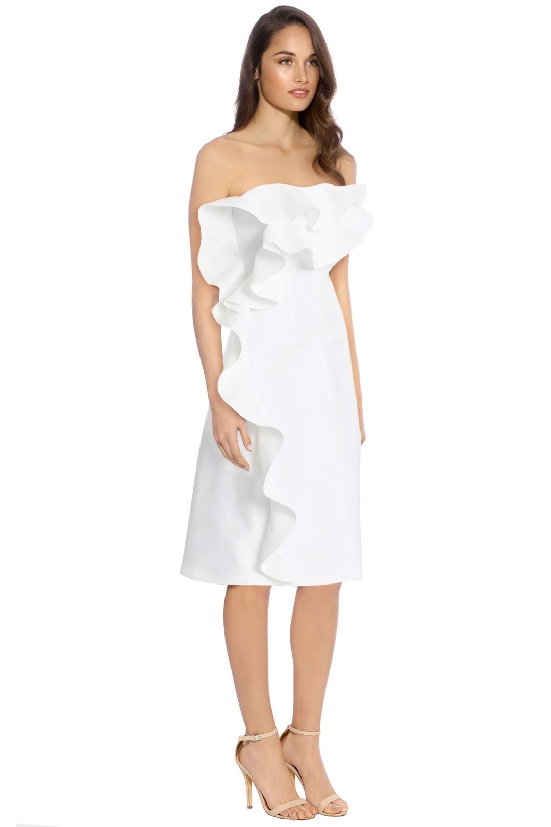 By Johnny - Tess Angel Strapless Dress - White - Side