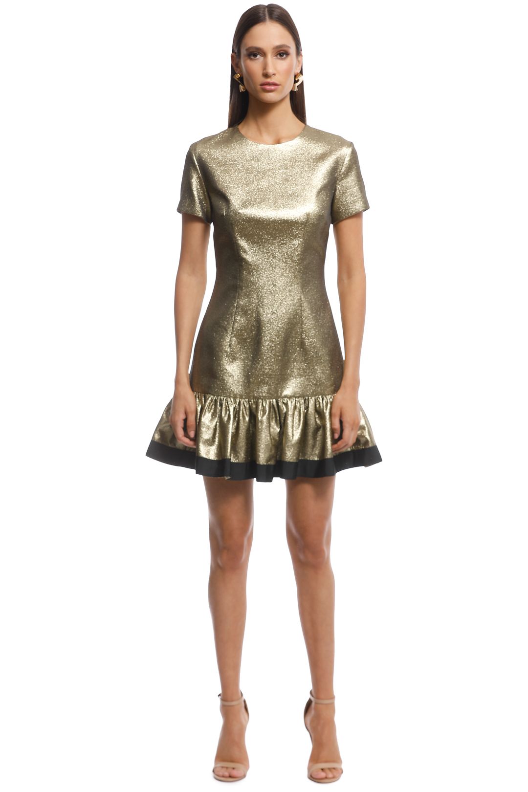 Gold frill dress shop