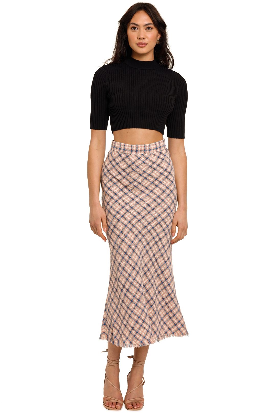 Bias cut tweed skirt discount
