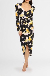 By Johnny Bold Blooms Midi Dress Multi Floral