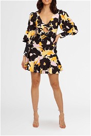 By Johnny Bold Blooms Mini Dress Multi Floral balloon