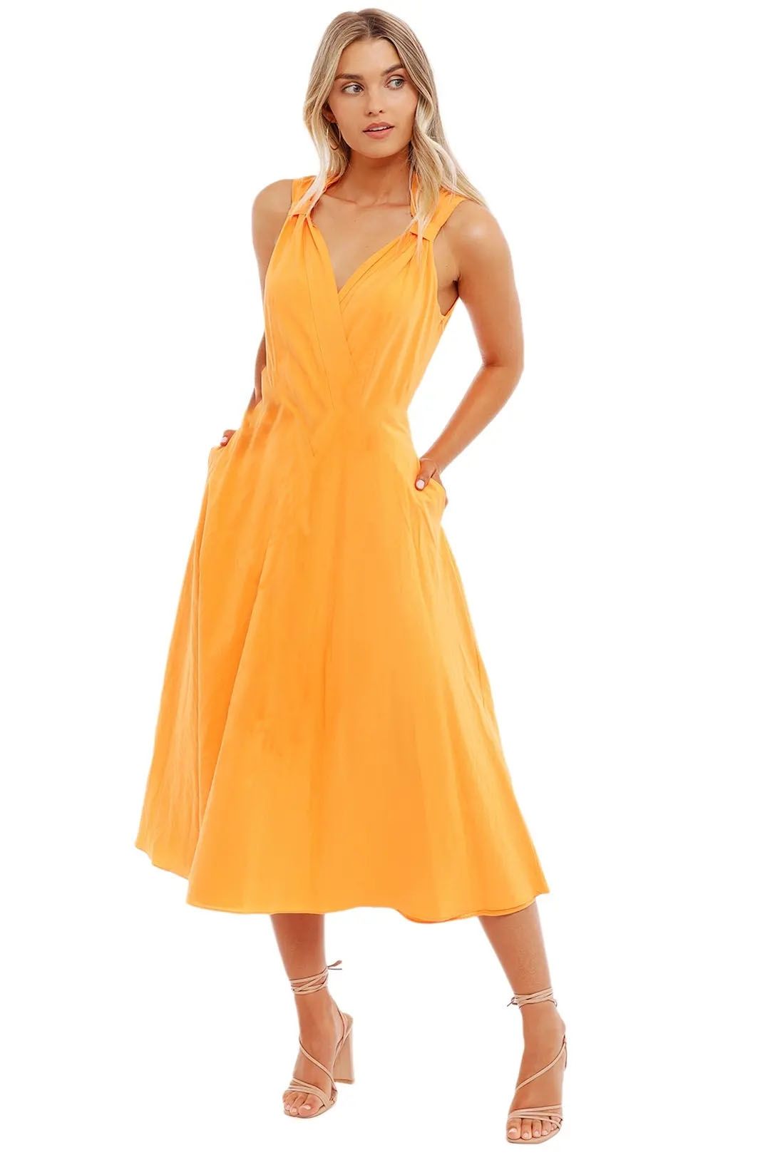 By Johnny Candice Tie Sun Dress Mandarin
