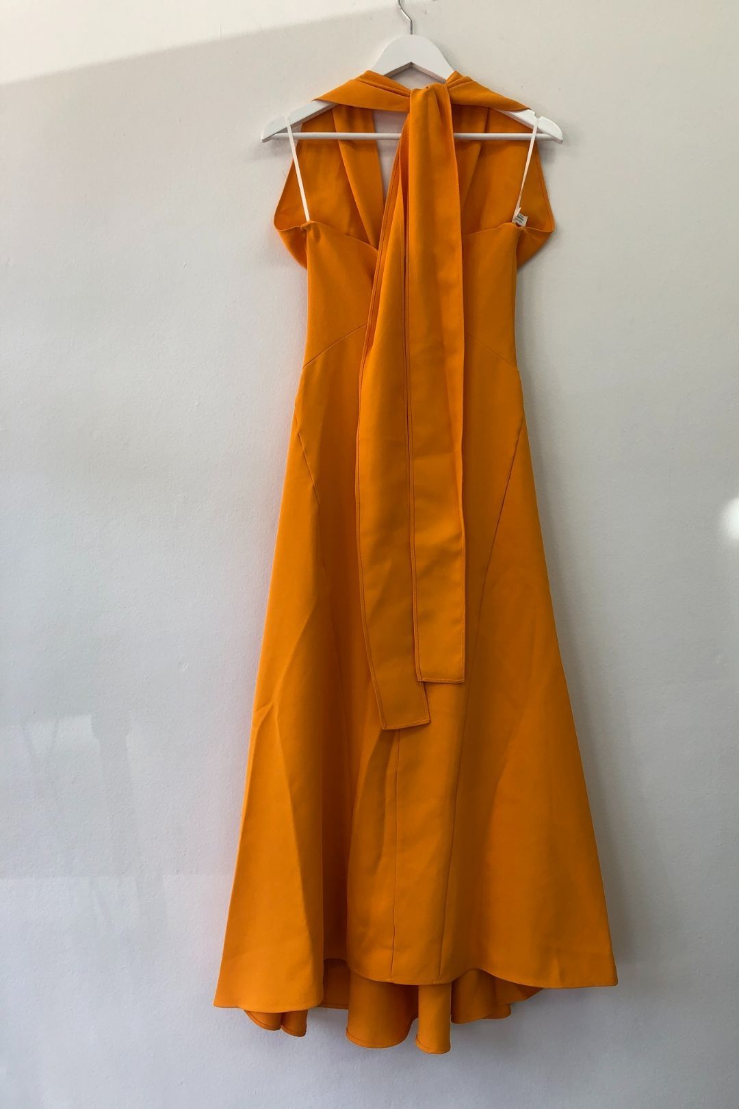 By Johnny - Zina Halter Orange Midi Dress