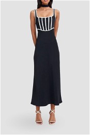 By Johnny - Basia Boned Bustier Dress - Black Ivory