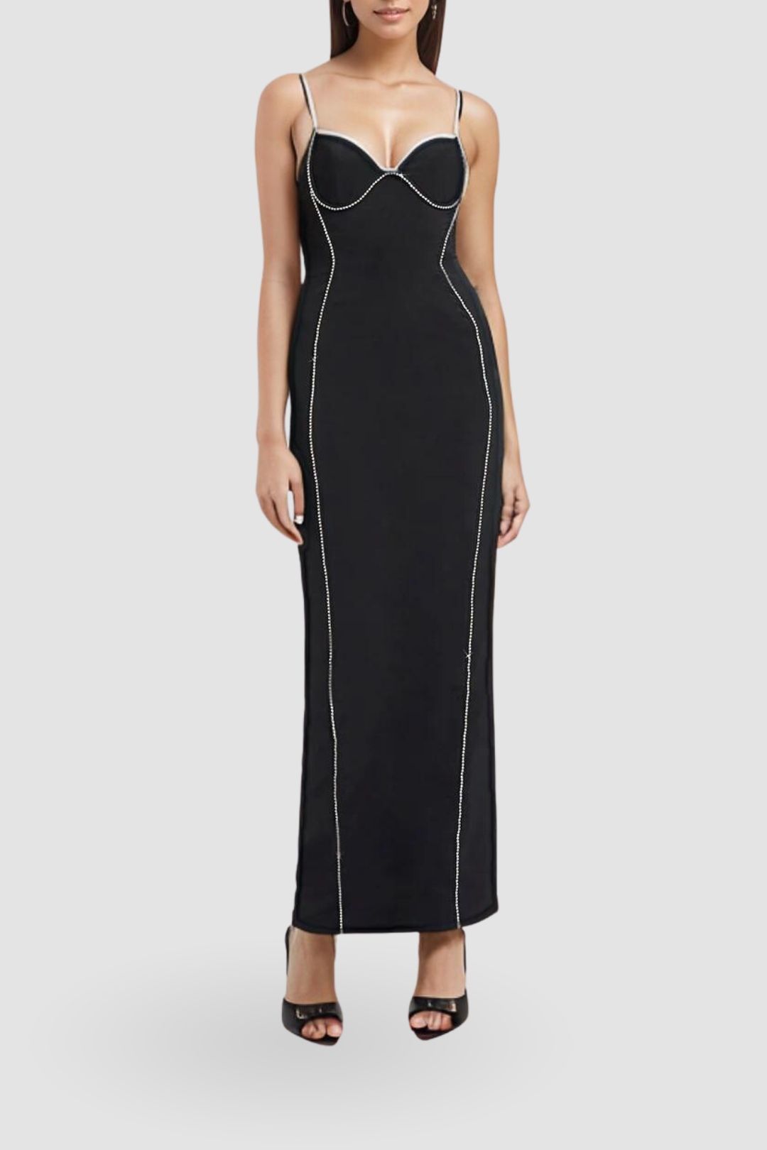 Femmina Diamond Pipe Dress - Black