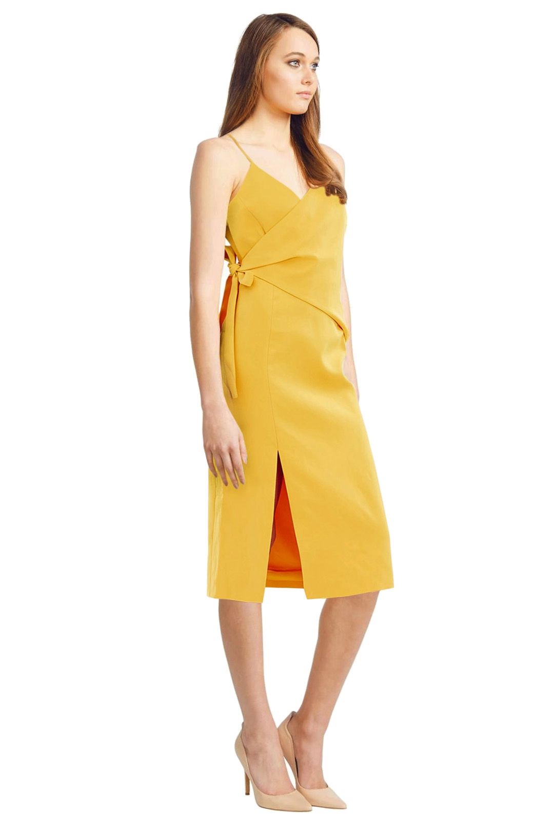 knee length dresses for ladies C/Meo Collective Ivory Fundamental Midi Dress main image 0