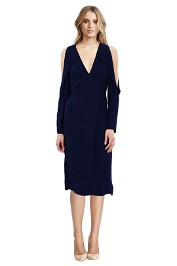 C/MEO Collective - Do It Now Dress - Blue - Front