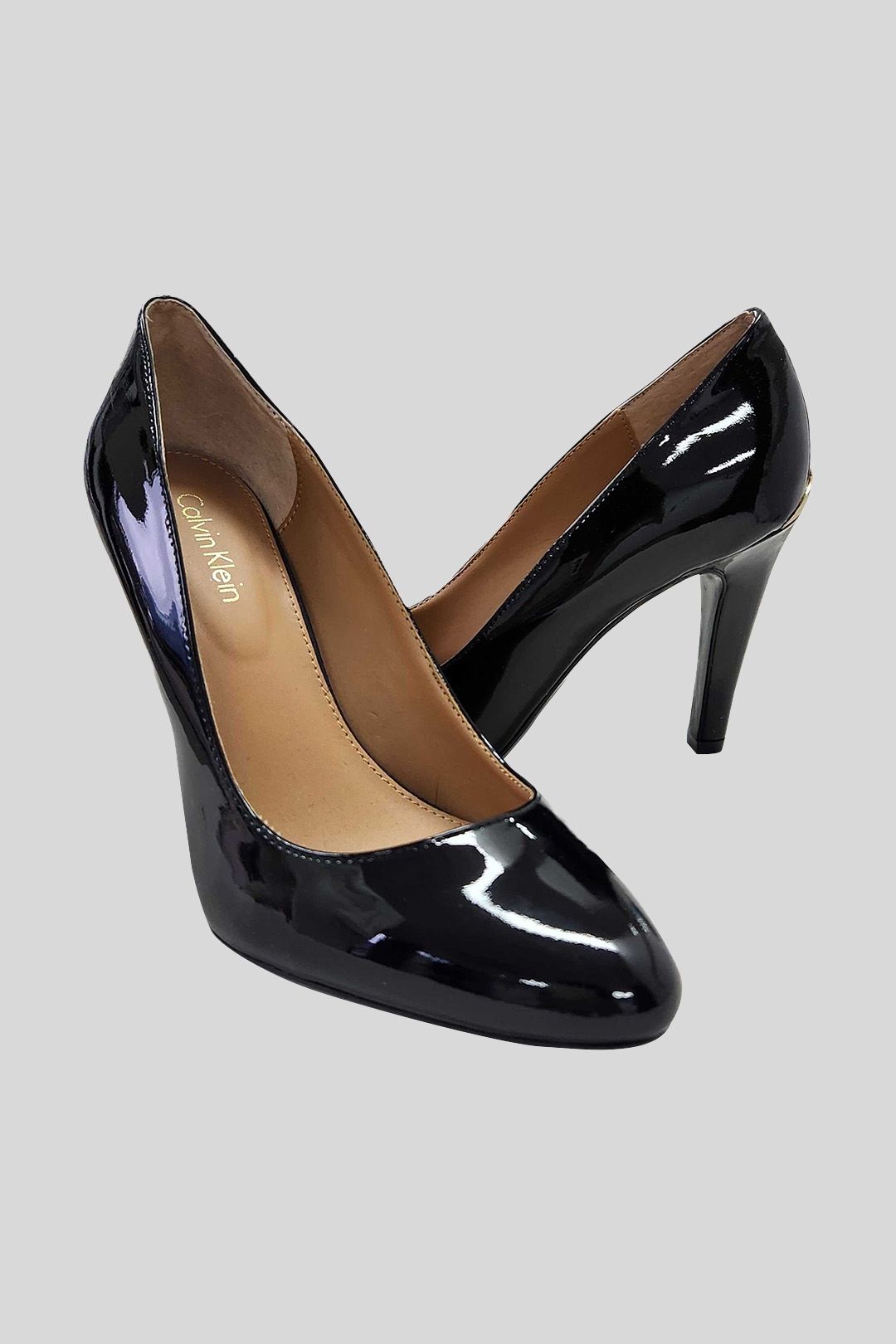 Black Cosima Patent Leather Stilettos 