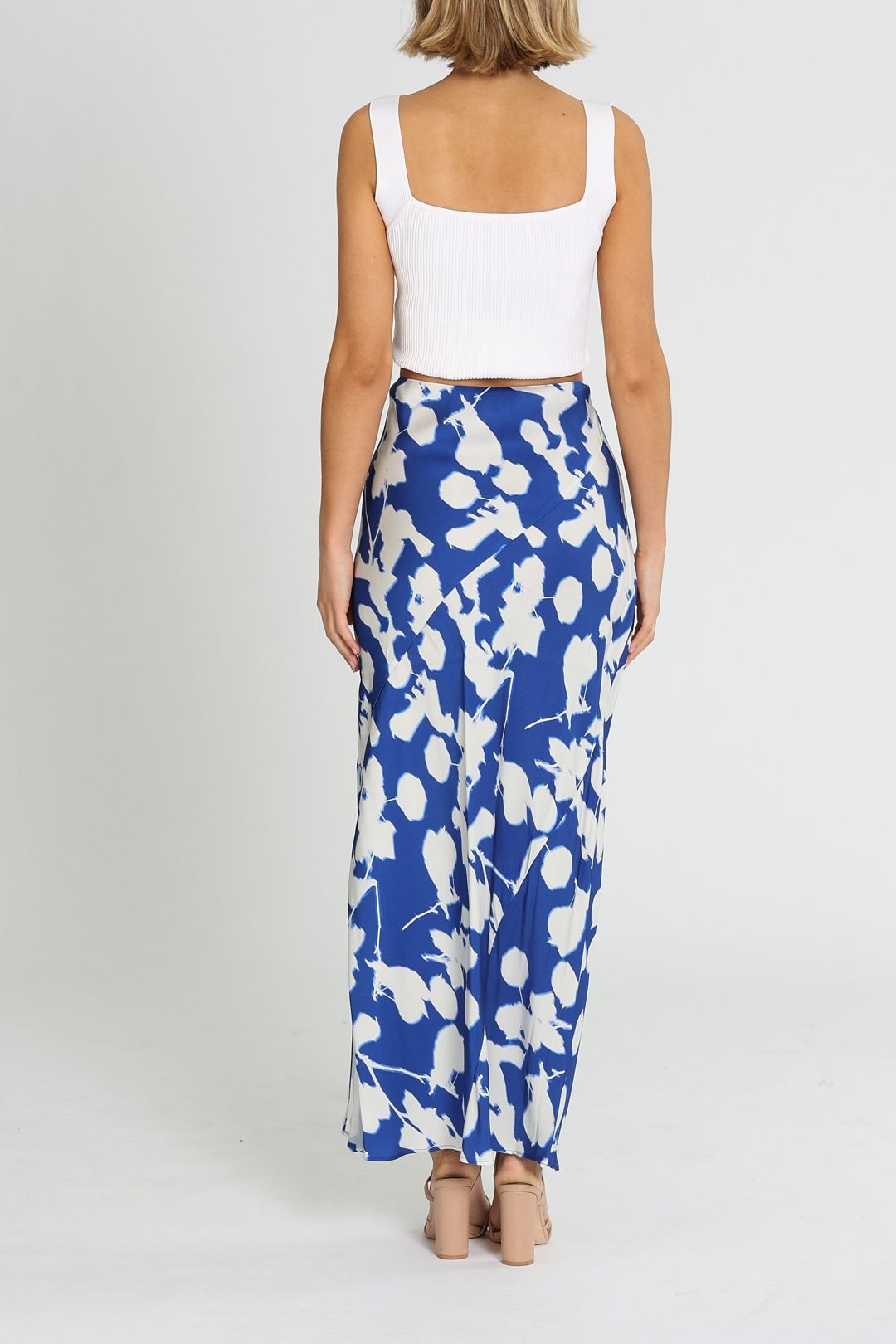 Hire Floral Print Midi Skirt Calvin Klein GlamCorner