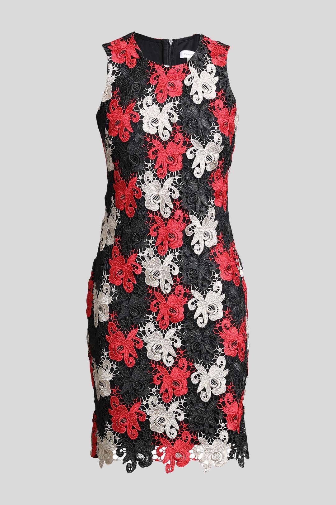 Calvin klein red and store black floral dress