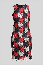 Calvin Klein Multi Floral Lace Short Dress