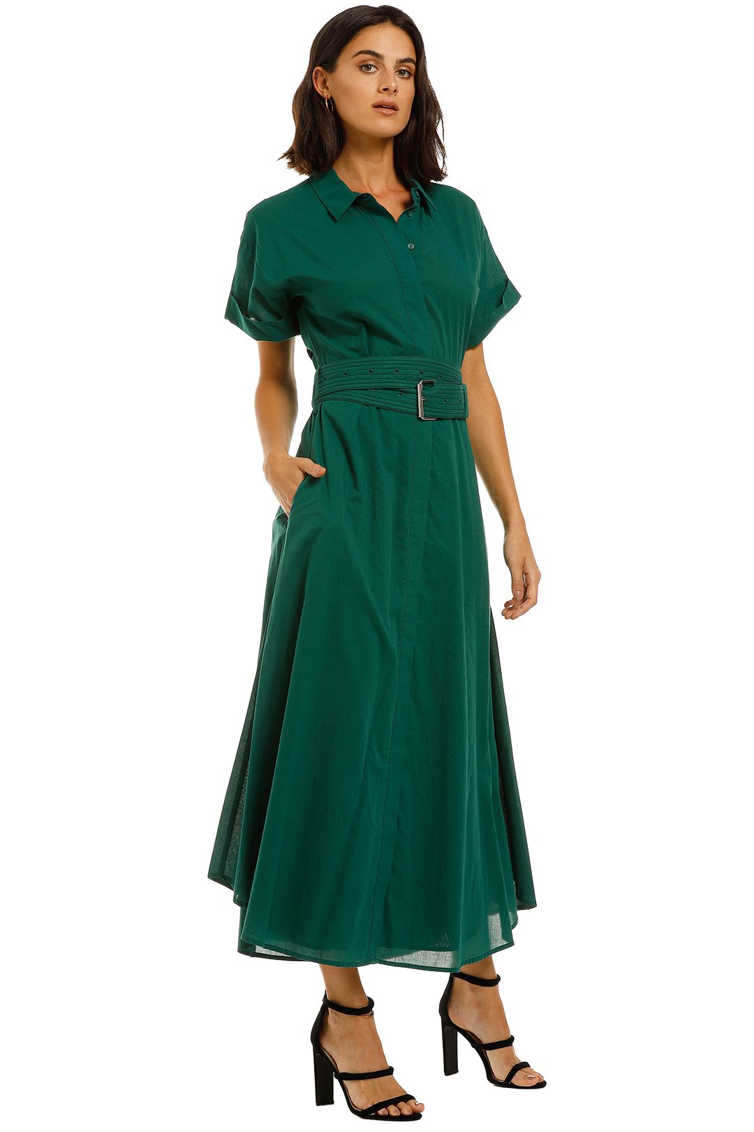 Maya Dress in Emerald Green by Camilla and Marc for Hire