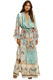 Camilla-Drawstring-Button-Up-Dress-Dream-of-Marie-Front