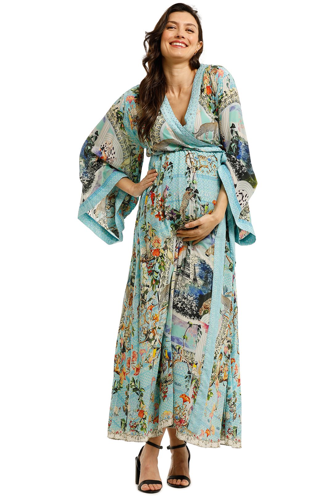 Camilla kimono deals wrap dress