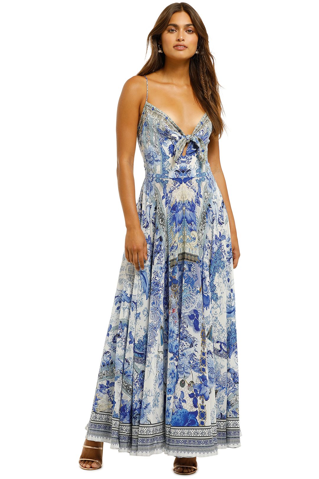 Camilla tie store front maxi dress