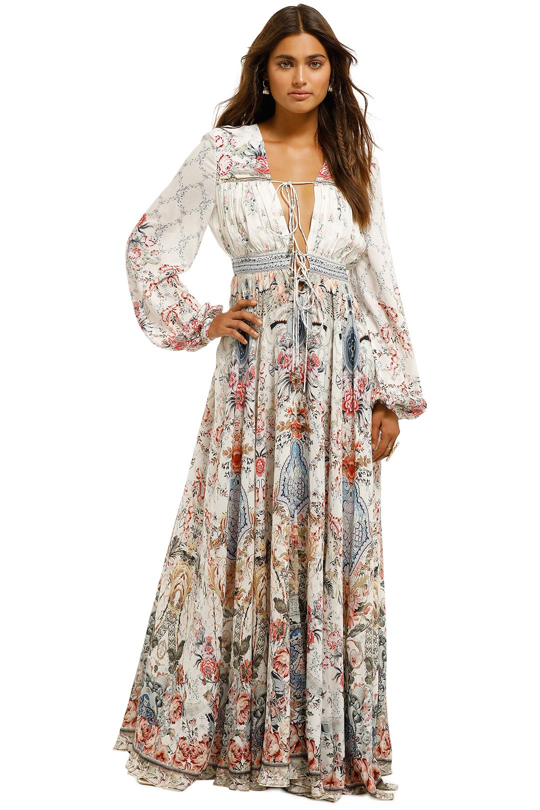 Camilla-Peasant-Dress-with-Tie-Front-Souther-Bell-Front