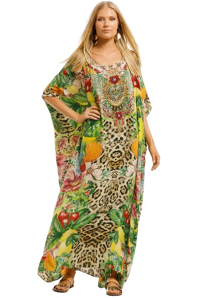 ROUND NECK KAFTAN FLOWER HOUR