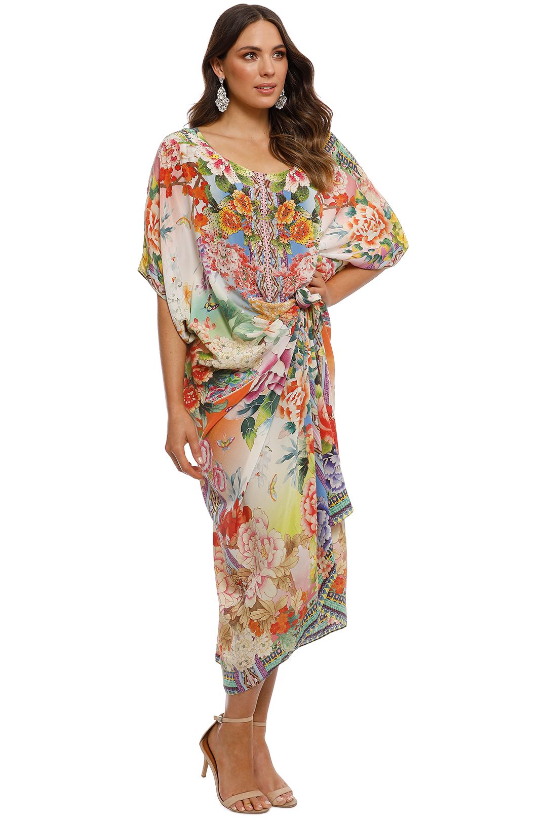 Flower Hour Round Neck Kaftan by Camilla for Rent