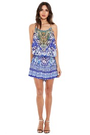 Camilla - Guardian Of Secrets Shoestring Playsuit - Prints - Front