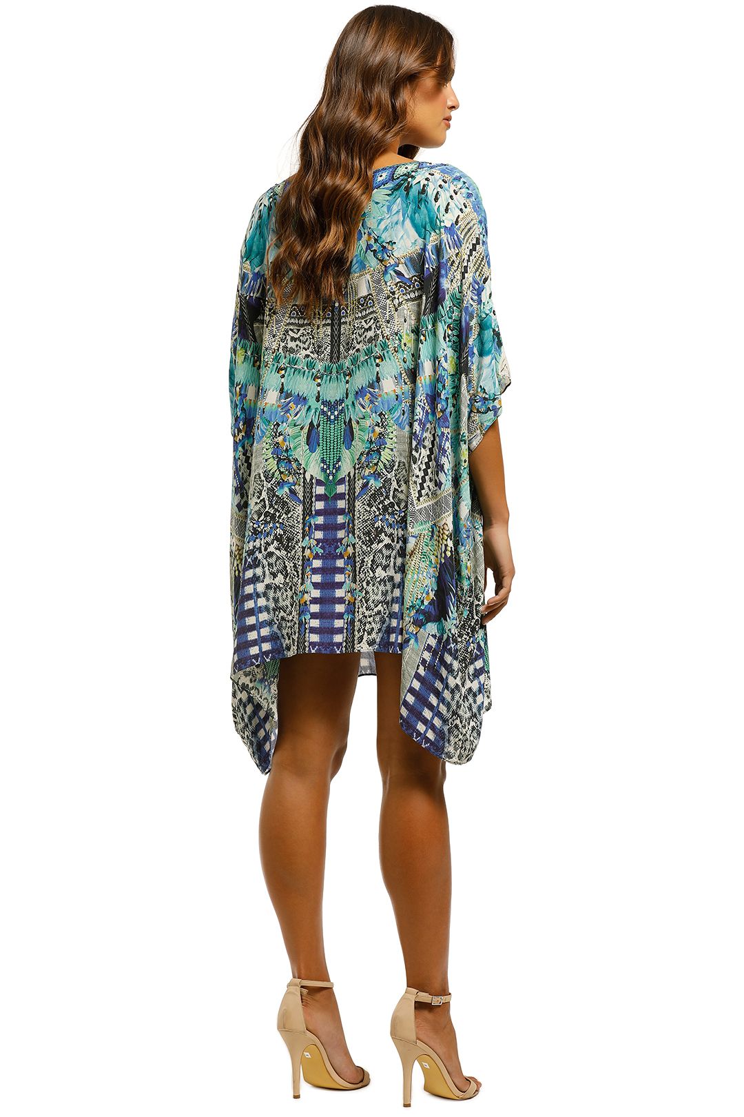 Leave Me Wild Short Round Neck Kaftan by Camilla for Hire