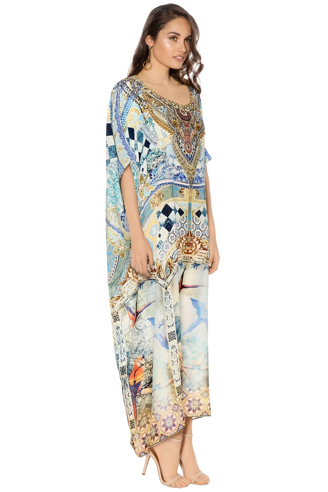 Camilla round neck kaftan on sale sale