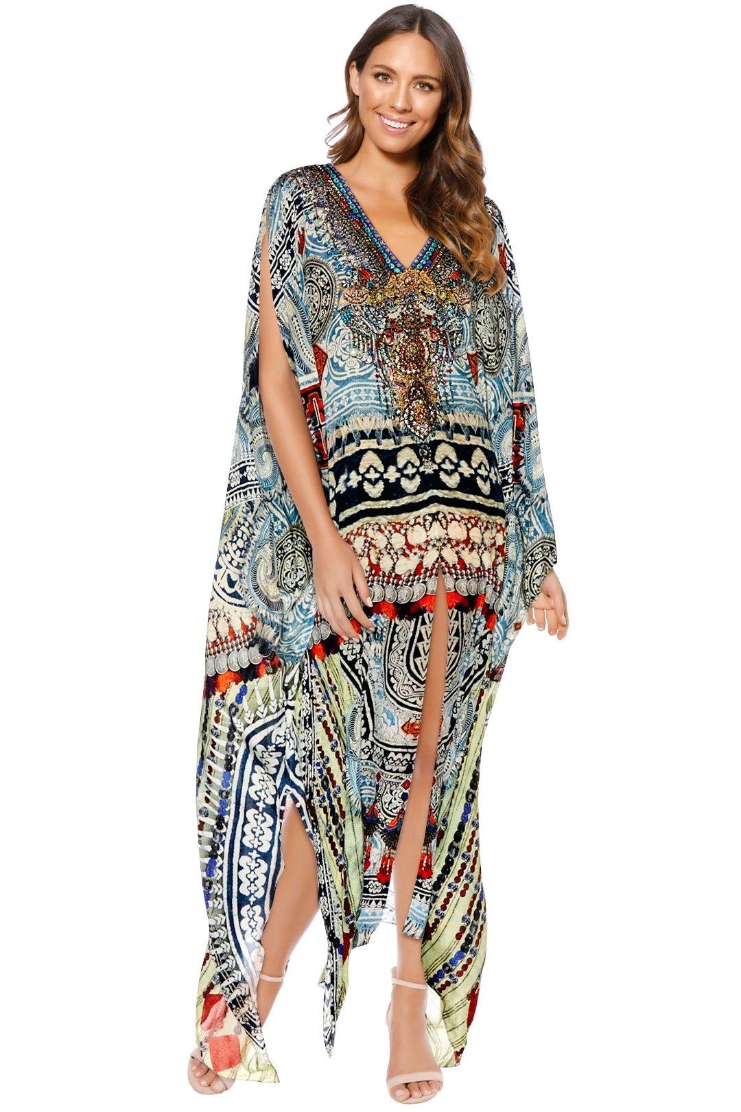 Teacher s Pet Split Front Sleeve Kaftan by Camilla for Rent