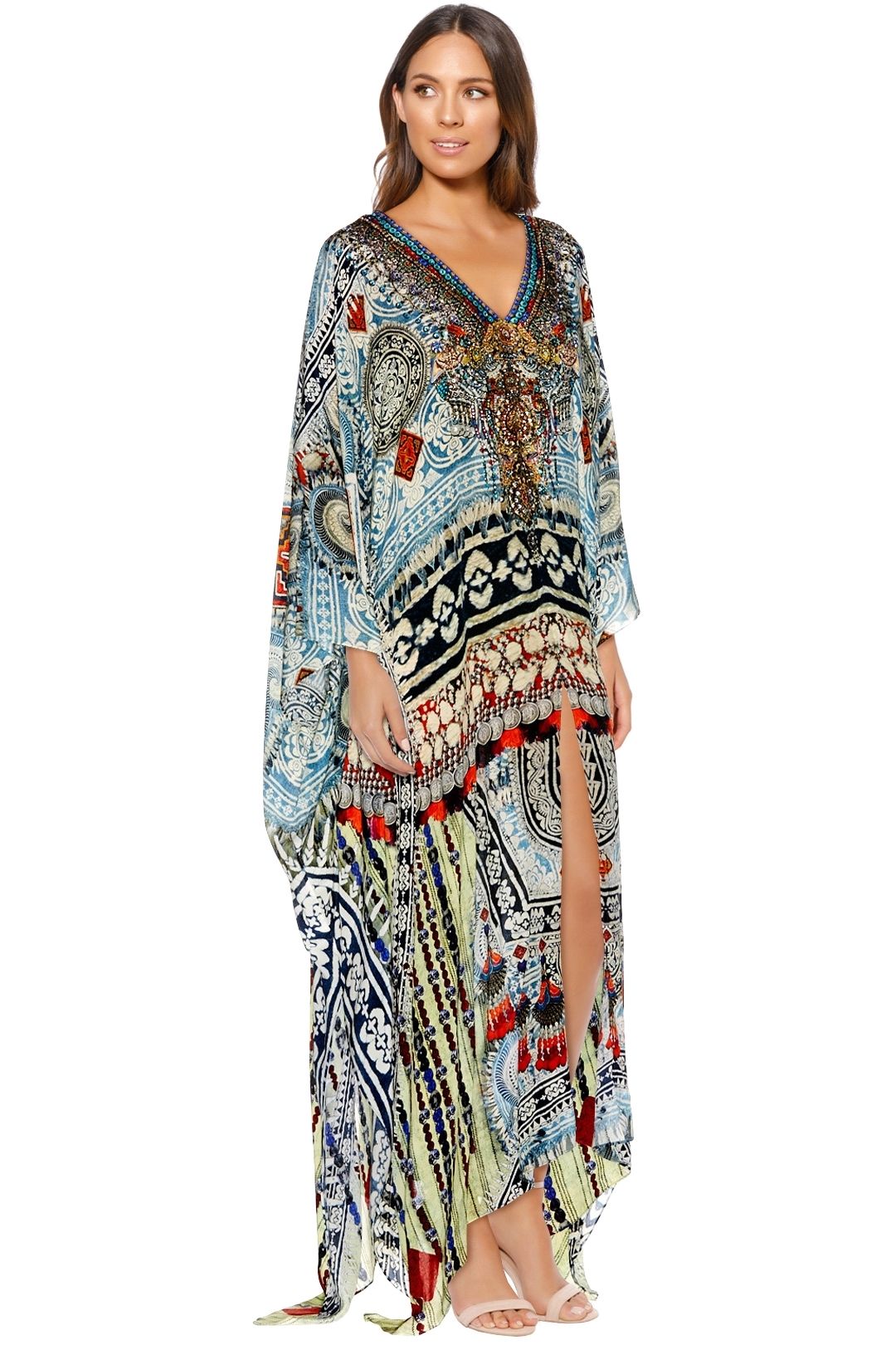Teacher s Pet Split Front Sleeve Kaftan by Camilla for Rent