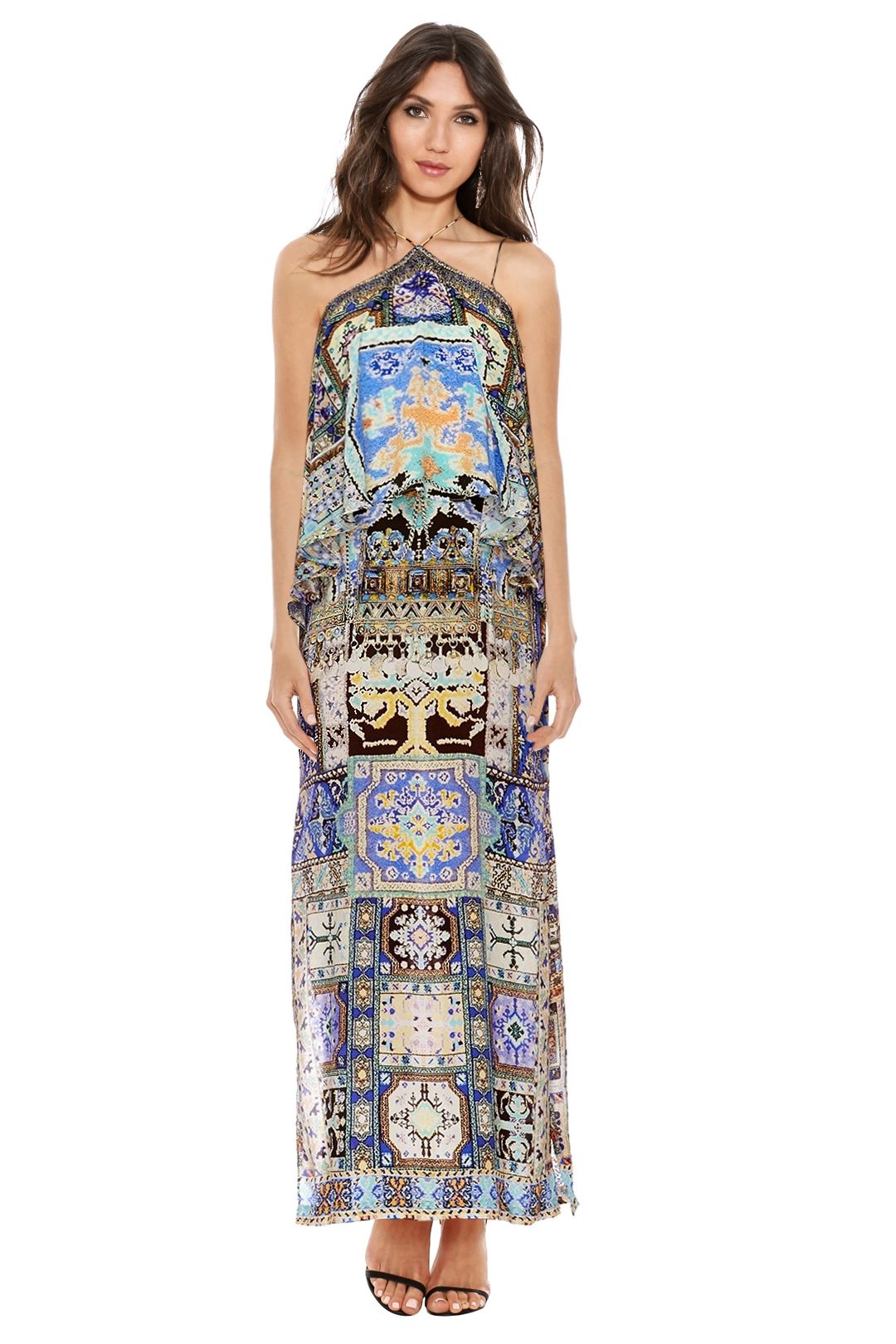 Camilla halter neck dress clearance