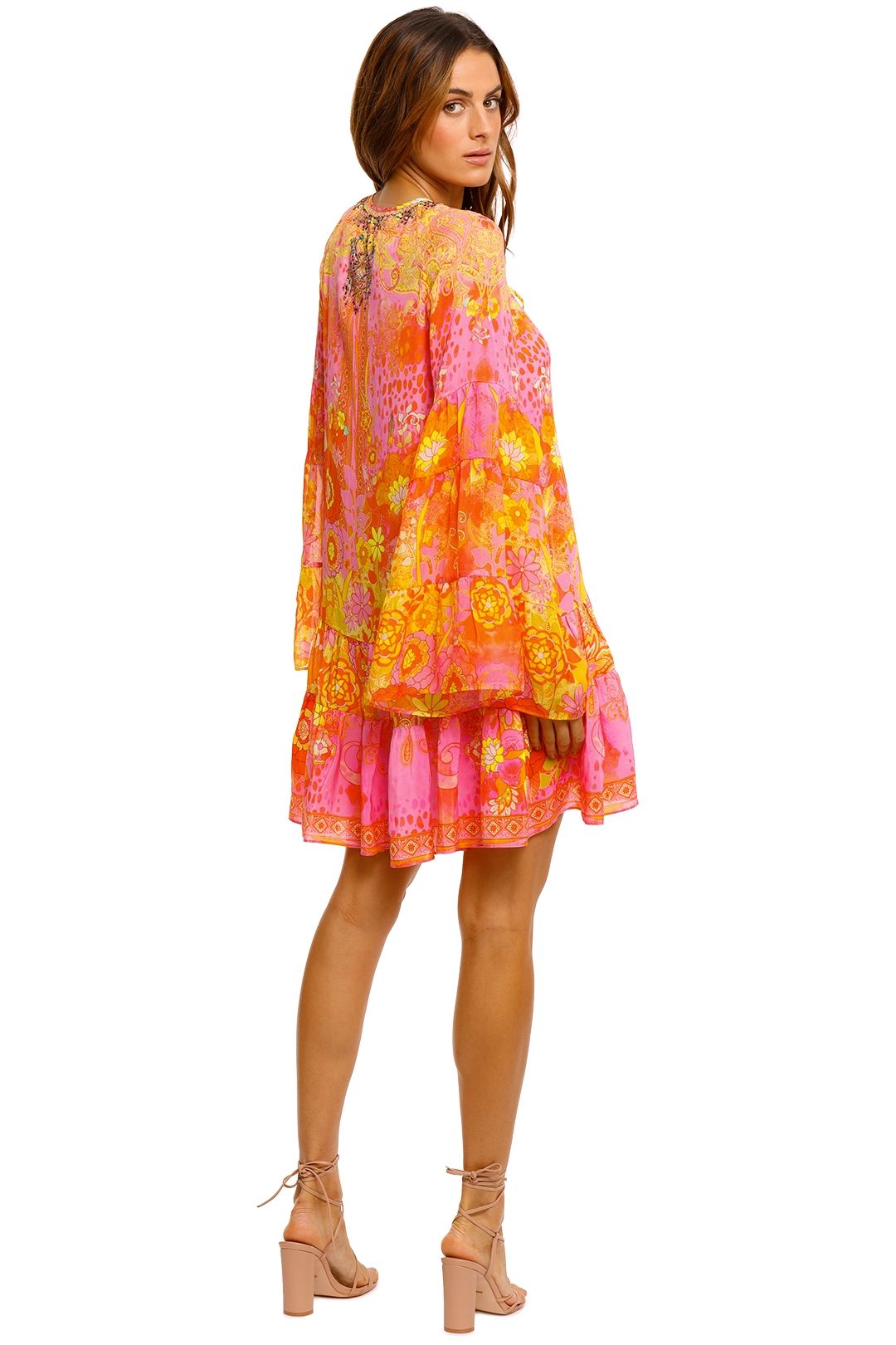 A-LINE GATHERED PANEL DRESS IF THESE TILES COULD TALK