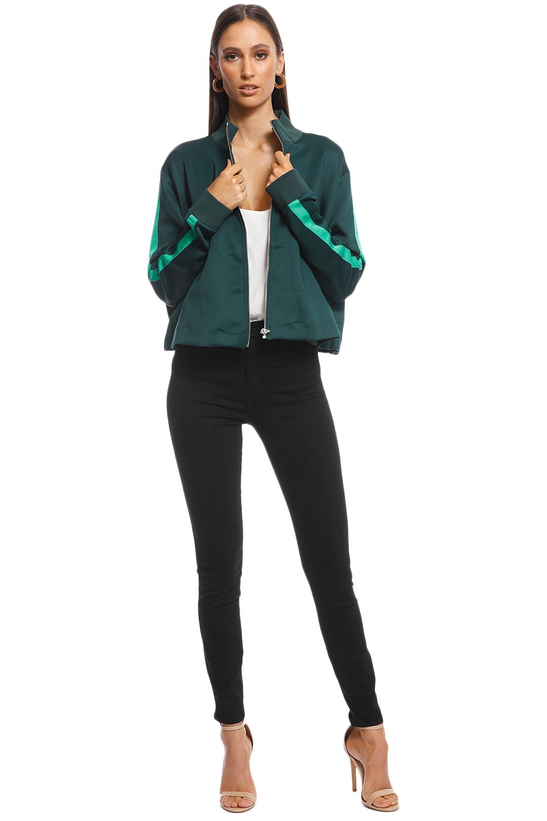 Green track shop jacket women's